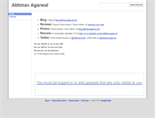 Tablet Screenshot of abhinavagarwal.net